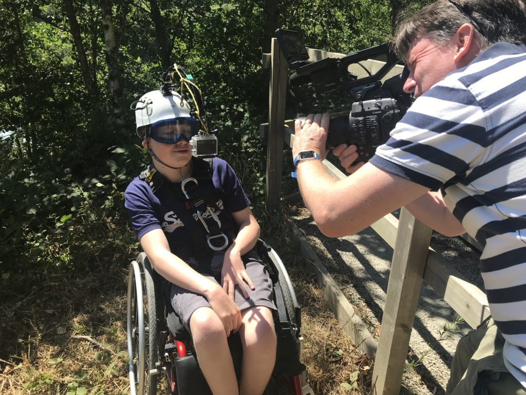 Fin takes on the Skywire for his work experience with Soundview Media
