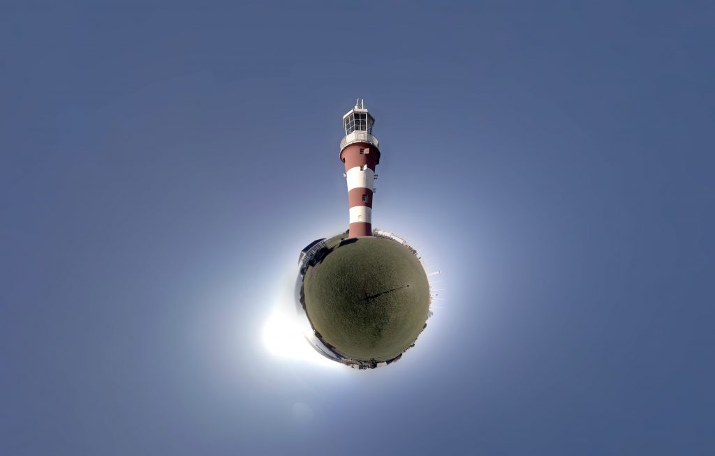 a 360 image of Plymouth lighthouse