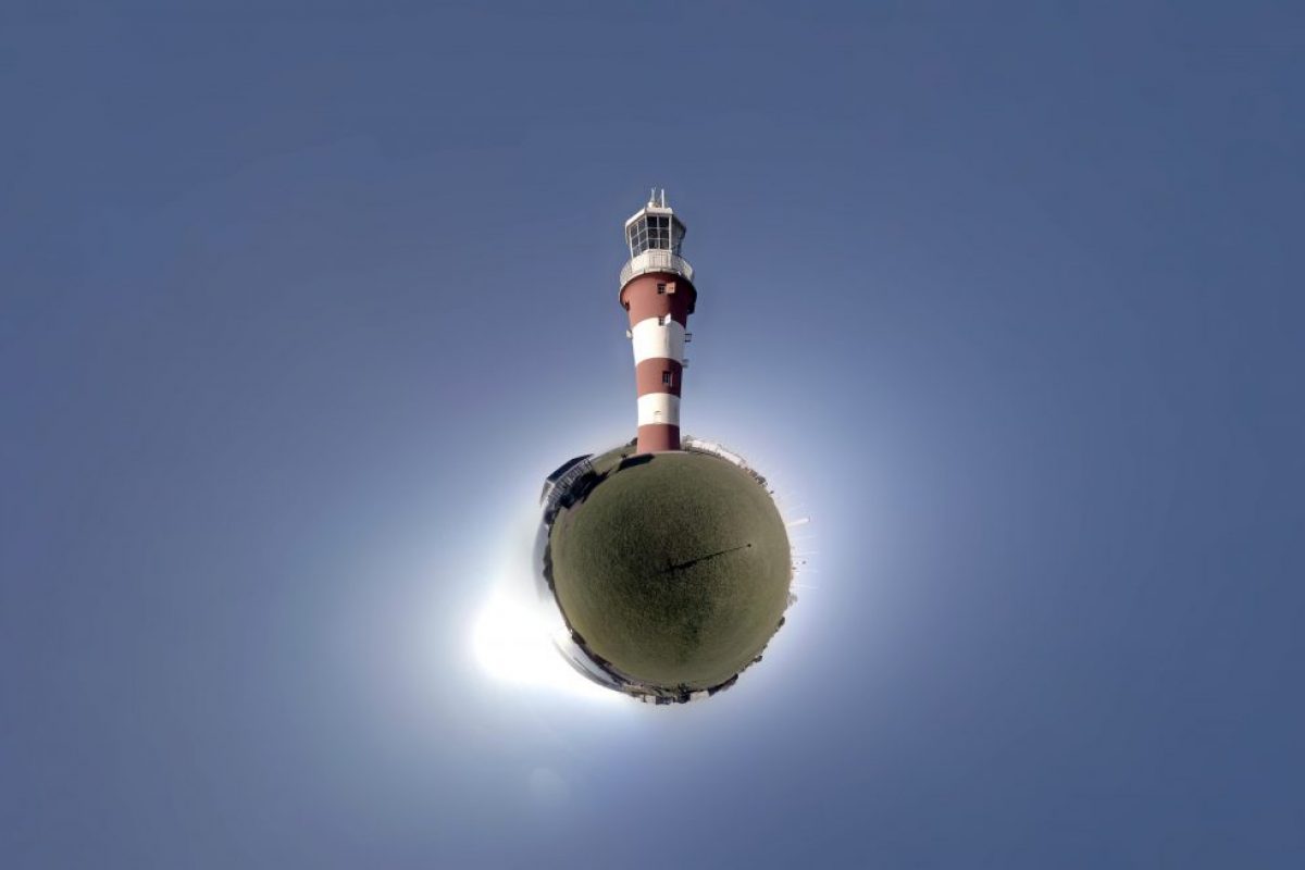 a 360 image of Plymouth lighthouse