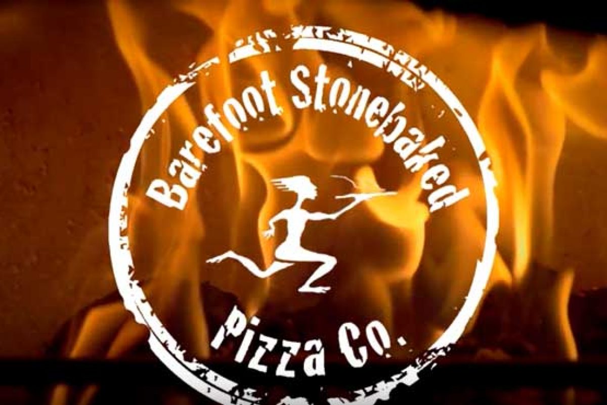 barefoot stone baked pizza go logo